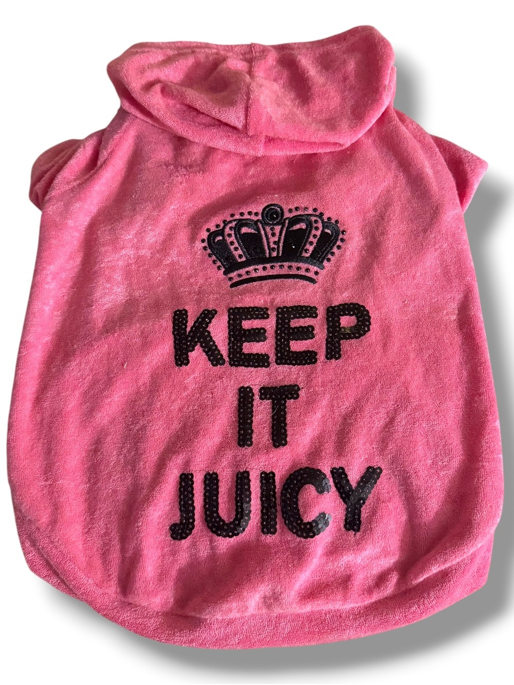 Juicy Couture hot pink Keep It Juicy dog sweater